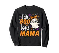 Fab Boo Lous Mama Fabulous Ghost Halloween Mother Matching Felpa