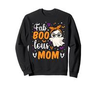 Fab Boo Lous Mom Fabulous Ghost Halloween Mother Matching Felpa