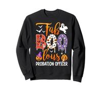 Fab Boo Lous Probation Ufficiale Boo Fantasma Zucca Halloween Felpa