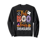 Fab Boo Lous Tesoriere Boo Fantasma Zucca Halloween Felpa