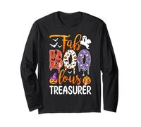 Fab Boo Lous Tesoriere Boo Fantasma Zucca Halloween Maglia a Manica