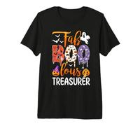Fab Boo Lous Tesoriere Boo Fantasma Zucca Halloween Maglietta Premium