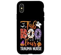 Fab Boo Lous Trauma Infermiera Boo Fantasma Zucca Halloween Custodia per iPhone X/XS
