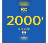 Fab Hotels Gift Card 2000 INR Key - INDIA