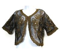 Fab Lacy Lace Net Shrug / Giacca Manica Corta 3 Colori Taglie M/L L/XL XL/XXL