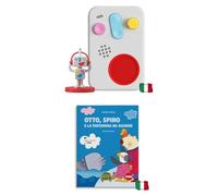 FABA Bundle Raccontastorie interattivo per Bambini da 0 a 10 Anni, Luce Notturna, Gioco educativo Musicale, Versione Italiana + Libro Otto, Spino e la Tartaruga da Salvare. Leggi e Ascolta