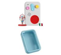 FABA Bundle Raccontastorie interattivo per Bambini da 0 a 10 Anni, Personaggio Sonoro Me, Routine Nanna, Gioco educativo Musicale+ Guscio Protettivo Patapum, Colore Azzurro, Silicone