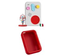 FABA Bundle Raccontastorie interattivo per Bambini da 0 a 10 Anni, Personaggio Sonoro Me, Routine Nanna, Gioco educativo Musicale+ Guscio Protettivo Patapum, Colore Rosso, Silicone
