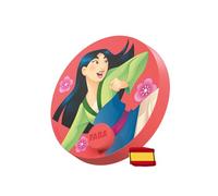 FABA Disco sonoro Disney - Mulan - Storie sonore per bambini 5-10 anni, riproduzione con il racconto e FAB giocattolo educativo, versione spagnola