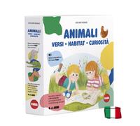 FABA Gioco - Animali: versi, habitat, curiosità - da usare con FABA+, per bambini e bambine 4-6 anni, gioco educativo versione italiana