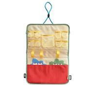 FABA - organizer per auto VROOMMM - per quando si è in viaggio - Si appende allo schienale del sedile anteriore - presenta numerosi scomparti - diventa una valigetta facile da trasportare