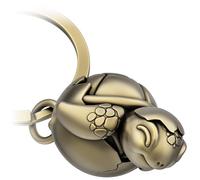 FABACH Portachiavi a Forma di Tartaruga Con Cuore - Dolce Amuleto Portafortuna - Regalo per Partner - Bronzo Antico, Moderno