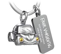 FABACH Portachiavi auto incisione - Angelo custode - regalo fortuna guidare cautamente