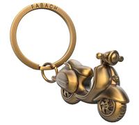 FABACH Portachiavi Vespa - regalo scooter portachiavi per Vespa - regalo scooter portachiavi portafortuna guida con attenzione, Bronzo antico, 1, Rétro