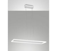 BARD SOSPENSIONE BIANCA NW L.92X32CM A LED 4000K - 52W - 5400 lm DIMMERABILE