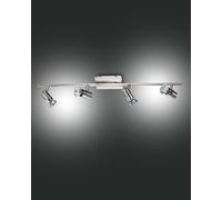 FABAS LUCE 2554-80-178 BINARIO ALICE NICHEL SATINATO 4 LUCI GU10 ORIENTABILE [EEK: A+++]