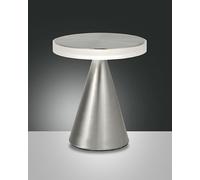 FABAS LUCE 3386-35-178 LAMPADA DA TAVOLO LED NEUTRA 12W 1080lm NICHEL SATINATO