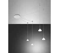 FABAS LUCE 3410-49-102 SOSPENSIONE ISABELLA LED DIMMERABILE 32W 2880lm Ømax:700cm COLORE BIANCO