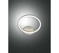 FABAS LUCE 3508-21-102 GIOTTO LAMPADA PARETE BIANCA IN METALLO E METACRILATO 18W 1620lm LED DIMMERABILE WARM WHITE
