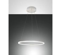 Fabas Luce Lampada LED a sospensione Giotto a 1 luce bianco Fabas Luce