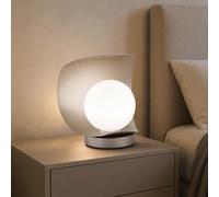 Fabas Luce Abat jour LED moderna in metallo con paralume in vetro Adria Oro 6W L