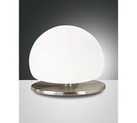 Fabas Luce Abatjour con struttura in metallo e paralume in vetro soffiato in sti