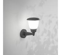 Fabas Luce Applique da esterno Thiago, grigio scuro, metallo, 20 cm, E27, IP54 Fabas Luce