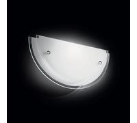 Fabas Luce Applique da parete in stile moderno con diffusore in vetro Hill Bianc