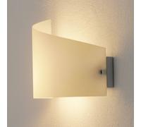 Fabas Luce Applique Moa con paralume in vetro slanciato Fabas Luce