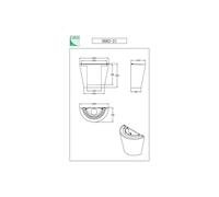 Fabas Luce Viki Lampada da parete in vetro ambrato, E27
