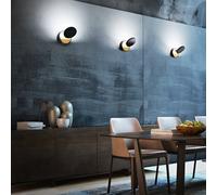 Ara lampada a parete LED con pulsante warm white nera [EEK: A]