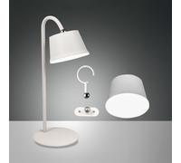 FABAS LUCE Armanda lampada da tavolo/a parete ricaricabile, LED, 3742-50-102+3742-71-102, Armanda [Lampade per Esterni > Lampade da Tavolo]