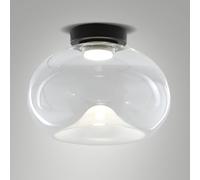 BRENA PLAFONIERA IN VETRO TRASPARENTE A LED CCT 2700K - 3000K - 4000K- 19W - 2100 lm DIMMERABILE A STEP