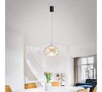 BRENA LAMPADARIO A SOSPENSIONE SALISCENDI COGNAC A LED CCT 2700K - 3000K - 4000K- 14W - 1510 lm DIMMERABILE A STEP