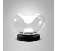 Fabas Luce Lampada da tavolo LED Brena, trasparente, vetro, CCT, dimmerabile Fabas Luce