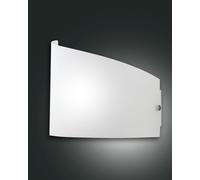 Fabas Luce Applique Moa con paralume in vetro slanciato Fabas Luce