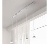 FABAS LUCE Dunk lampada a sospensione LED, 3000 K, 5 x 8 W La: 136 cm, 3239-48-212, Dunk [Lampade per Interni > Lampade a Sospensione]