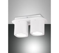 Fabas Luce Faretti da soffitto 2 luci a risparmio energetico con struttura in al
