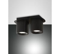 Fabas Luce Faretti da soffitto 2 luci a risparmio energetico con struttura in al