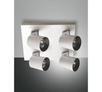 Fabas Luce Faretti da soffitto 4 luci con struttura in alluminio dal design mode