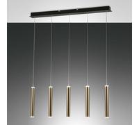 Fabas Luce Lampada a sospensione a LED con 5 diffusori dalle linee moderne ed el [EEK: E]