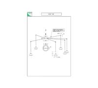 Lampadario a sospensione Arabella a Led in metallo e vetro soffiato fumè 3547-46-126 Fabas Luce - 3547-46-126