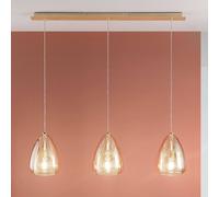 BRITTON SOSPENSIONE AMBRA 3 LUCI 3673-48-125