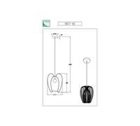 FABAS LUCE Camp lampada a sospensione E27 1 x 40 W Ø40 cm, 3677-45-101, Camp [Lampade per Interni > Lampade a Sospensione]