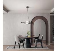 Fabas Luce Lampada a sospensione dal design moderno con diffusore in vetro Homa