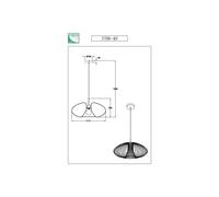 FABAS LUCE Fassa lampada a sospensione, E27, 3706-40-225, Fassa [Lampade per Interni > Lampade a Sospensione]