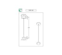 Fabas Luce Lampada a sospensione LED Dunk, alluminio, a 1 luce, 3.000 K, metallo 3239-40-212