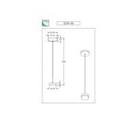 Fabas Luce Lampada a sospensione LED Dunk, ottone, a 1 luce, 3.000 K, metallo 3239-40-119