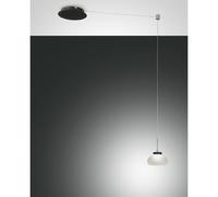 Fabas Luce Lampada a sospensione moderna a LED in metallo con diffusore in vetro [EEK: E]
