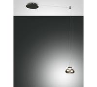 Fabas Luce Lampada a sospensione moderna a LED in metallo con diffusore in vetro [EEK: E]
